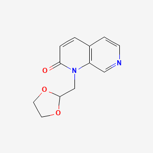 1-((1,3-Dioxolan-2-yl)methyl)-1,7-naphthyridin-2(1H)-one