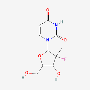 molecular formula C10H13FN2O5 B8809598 (2'R)-2'-Deoxy-2'-fluoro-2'-methyluridine 