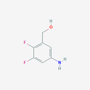 molecular formula C7H7F2NO B8809604 (5-Amino-2,3-difluorophenyl)methanol CAS No. 1415250-03-1