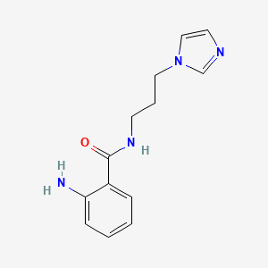 2-amino-N-(3-imidazol-1-ylpropyl)benzamide