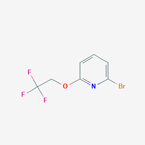 molecular formula C7H5BrF3NO B8809633 2-Bromo-6-(2,2,2-trifluoroethoxy)pyridine 