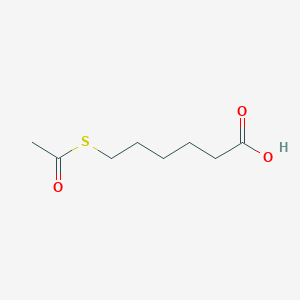 molecular formula C8H14O3S B8809644 6-Acetylthiohexanoic acid CAS No. 80441-57-2