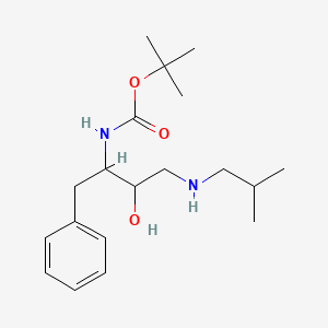 molecular formula C19H32N2O3 B8809668 (1-Benzyl-2-hydroxy-3-isobutylaminopropyl)carbamic acid tert-butyl ester 