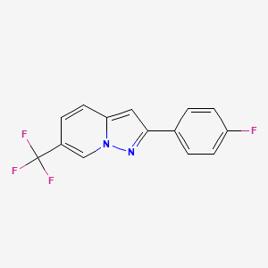 2-(4-Fluorophenyl)-6-(trifluoromethyl)pyrazolo[1,5-A]pyridine