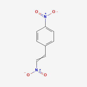 molecular formula C8H6N2O4 B8809672 1-Nitro-4-(2-nitrovinyl)benzene 