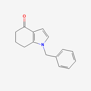 molecular formula C15H15NO B8809685 1-Benzyl-1,5,6,7-tetrahydro-4h-indol-4-one CAS No. 13671-74-4