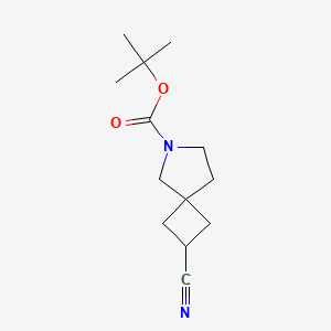 molecular formula C13H20N2O2 B8809856 Tert-butyl 2-cyano-6-azaspiro[3.4]octane-6-carboxylate 