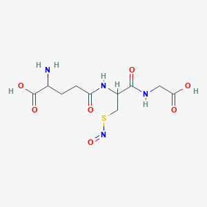 molecular formula C10H16N4O7S B8809880 g-glutamyl-S-nitrosocysteinylglycine 