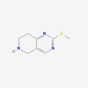 molecular formula C8H11N3S B8809949 2-(Methylthio)-5,6,7,8-tetrahydropyrido[4,3-D]pyrimidine 