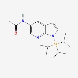 Acetamide, N-[1-[tris(1-methylethyl)silyl]-1H-pyrrolo[2,3-B]pyridin-5-YL]-