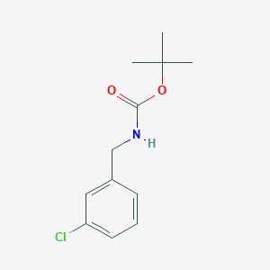 molecular formula C12H16ClNO2 B8809971 tert-butyl N-[(3-chlorophenyl)methyl]carbamate 