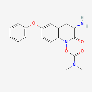 (S)-3-Amino-2-oxo-6-phenoxy-3,4-dihydroquinolin-1(2H)-yl dimethylcarbamate