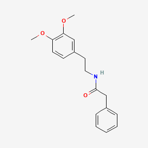 molecular formula C18H21NO3 B8810021 N-[2-(3,4-Dimethoxyphenyl)ethyl]-2-phenylacetamide CAS No. 4876-02-2