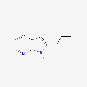 molecular formula C10H12N2 B8810097 2-Propyl-1H-pyrrolo[2,3-B]pyridine CAS No. 143141-25-7