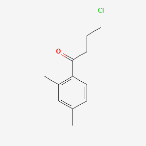 molecular formula C12H15ClO B8810098 4-Chloro-2',4'-dimethylbutyrophenone CAS No. 74298-65-0