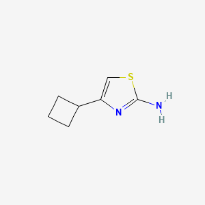 molecular formula C7H10N2S B8810140 4-Cyclobutyl-1,3-thiazol-2-amine 