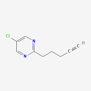 5-Chloro-2-(pent-4-yn-1-yl)pyrimidine