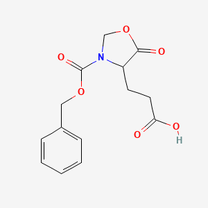 3-{3-[(Benzyloxy)carbonyl]-5-oxo-1,3-oxazolidin-4-yl}propanoic acid