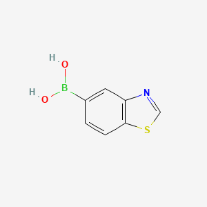 molecular formula C7H6BNO2S B8810235 Benzo[d]thiazol-5-ylboronic acid 
