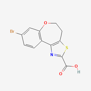 8-Bromo-4,5-dihydro-6-oxa-3-thia-1-aza-benzo[e]azulene-2-carboxylic acid