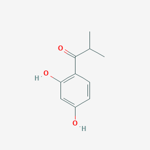molecular formula C10H12O3 B8810287 1-(2,4-Dihydroxyphenyl)-2-methyl-1-propanone CAS No. 29048-54-2