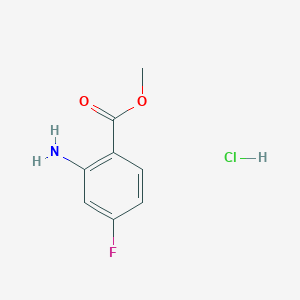 molecular formula C8H9ClFNO2 B8810307 Methyl 2-amino-4-fluorobenzoate hydrochloride CAS No. 439808-83-0