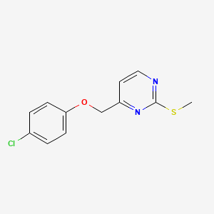 4-((4-Chlorophenoxy)methyl)-2-(methylthio)pyrimidine