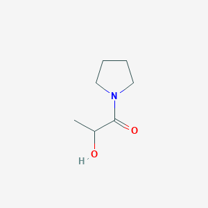 molecular formula C7H13NO2 B8810346 1-Oxo-1-(1-pyrrolidinyl)-2-propanol 