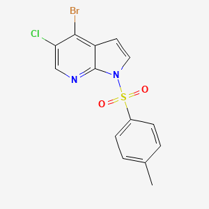 1H-Pyrrolo[2,3-B]pyridine, 4-bromo-5-chloro-1-[(4-methylphenyl)sulfonyl]-