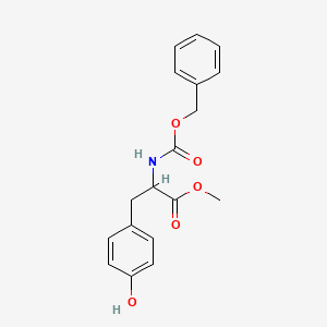 molecular formula C18H19NO5 B8810405 Methyl 3-(4-hydroxyphenyl)-2-(phenylmethoxycarbonylamino)propanoate 