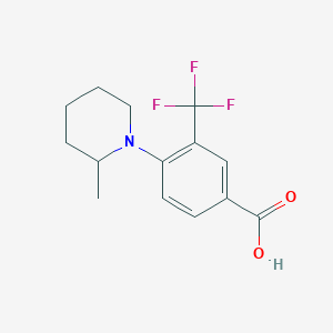 4-(2-Methylpiperidin-1-YL)-3-(trifluoromethyl)benzoic acid