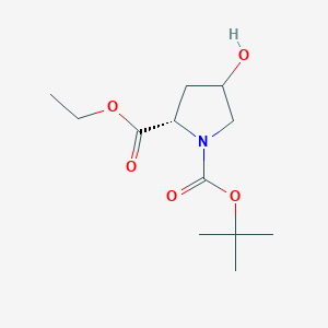 (2S)-1-tert-Butyl 2-ethyl 4-hydroxypyrrolidine-1,2-dicarboxylate
