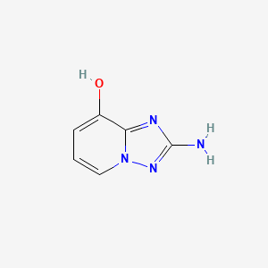 molecular formula C6H6N4O B8810464 2-Amino-8-hydroxy-[1,2,4]triazolo[1,5-a]pyridine 