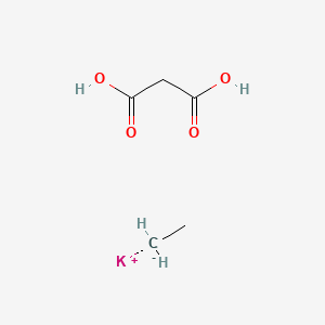 molecular formula C5H9KO4 B8810480 Ethyl potassium malonate 