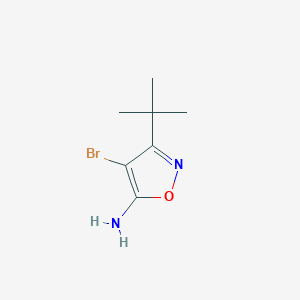 molecular formula C7H11BrN2O B8810489 4-Bromo-3-(tert-butyl)isoxazol-5-amine 