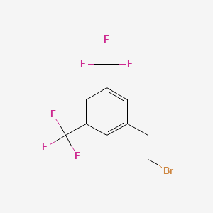 molecular formula C10H7BrF6 B8810560 1-(2-Bromoethyl)-3,5-bis(trifluoromethyl)benzene CAS No. 93427-29-3