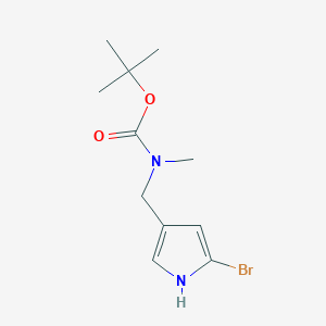 tert-Butyl ((5-bromo-1H-pyrrol-3-yl)methyl)(methyl)carbamate