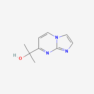 molecular formula C9H11N3O B8810681 2-Imidazo[1,2-a]pyrimidin-7-yl-propan-2-ol CAS No. 461451-35-4