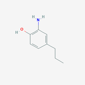 molecular formula C9H13NO B8810686 2-Amino-4-propylphenol CAS No. 55296-63-4