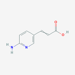 molecular formula C8H8N2O2 B8810687 3-(6-Aminopyridin-3-yl)prop-2-enoic acid 