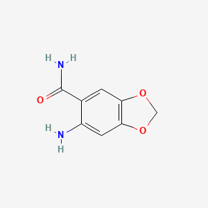 molecular formula C8H8N2O3 B8810694 6-Aminobenzo[D][1,3]dioxole-5-carboxamide CAS No. 53216-40-3