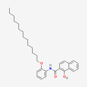 molecular formula C31H41NO3 B8810712 2-Naphthalenecarboxamide, 1-hydroxy-N-[2-(tetradecyloxy)phenyl]- CAS No. 39163-92-3