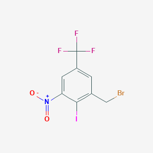 1-(Bromomethyl)-2-iodo-3-nitro-5-(trifluoromethyl)benzene