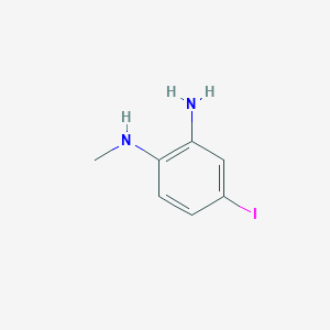 molecular formula C7H9IN2 B8810728 4-Iodo-N1-methylbenzene-1,2-diamine 