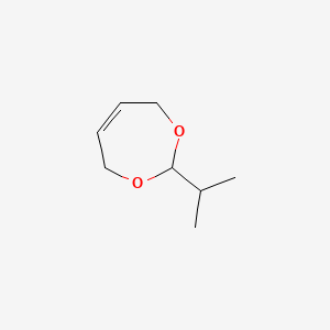 molecular formula C8H14O2 B8810774 4,7-Dihydro-2-isopropyl-1,3-dioxepin CAS No. 5417-35-6