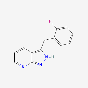 3-(2-Fluorobenzyl)-1H-pyrazolo[3,4-b]pyridine