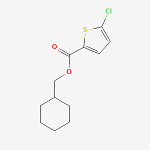 molecular formula C12H15ClO2S B8810863 Cyclohexylmethyl 5-chlorothiophene-2-carboxylate 
