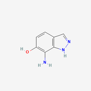 molecular formula C7H7N3O B8810872 7-Amino-1H-indazol-6-OL 