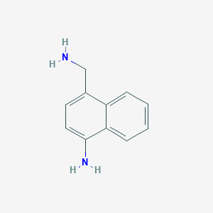 molecular formula C11H12N2 B8810883 4-(Aminomethyl)naphthalen-1-amine 