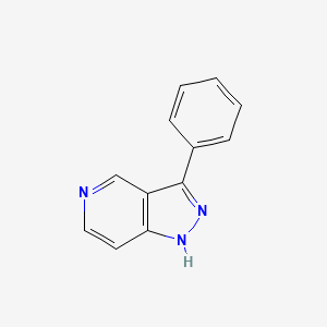 molecular formula C12H9N3 B8810896 3-Phenyl-1H-pyrazolo[4,3-c]pyridine CAS No. 113277-54-6